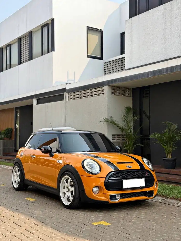 MINI COOPER S JCW 2014 Yellow Kuning R58 2013 TE37 2015 Union Jack