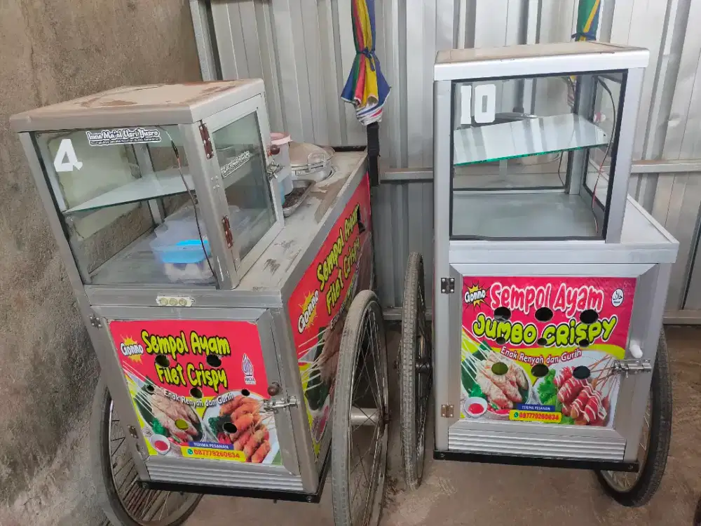 Gerobak dorong roda 3