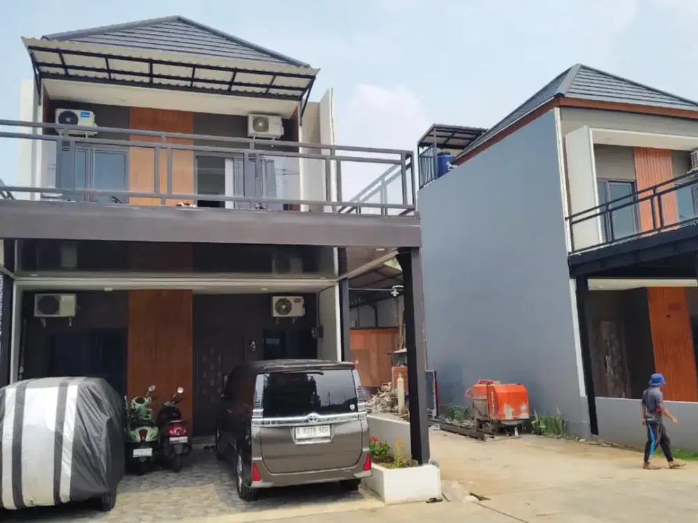 Hunian mewah ini dekat pintu toljatiwarna ,bebas banjir ,pinggir jalan raya ,harga cuma 900juta an
