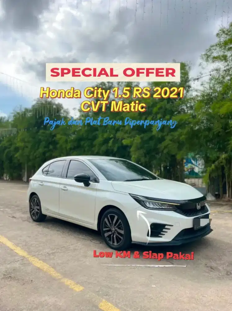 Dijual Honda City 1.5 RS 2021 Matic Pajak & Plat Baru Diperpanjang