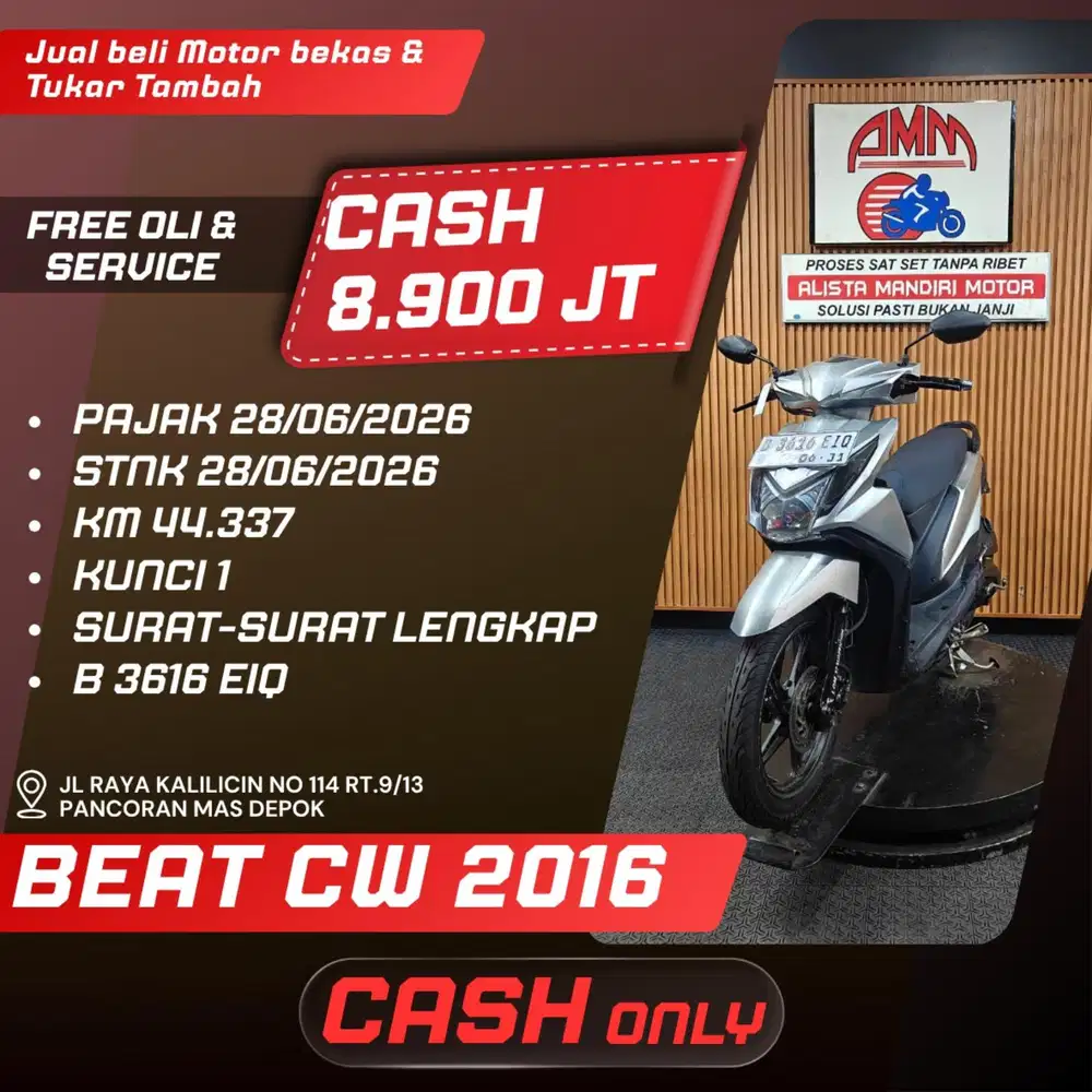 BEAT CW 2016 SPAYLATER KREDIVO INDODANA ALLOBANK CC CASH ONLY ALISTA