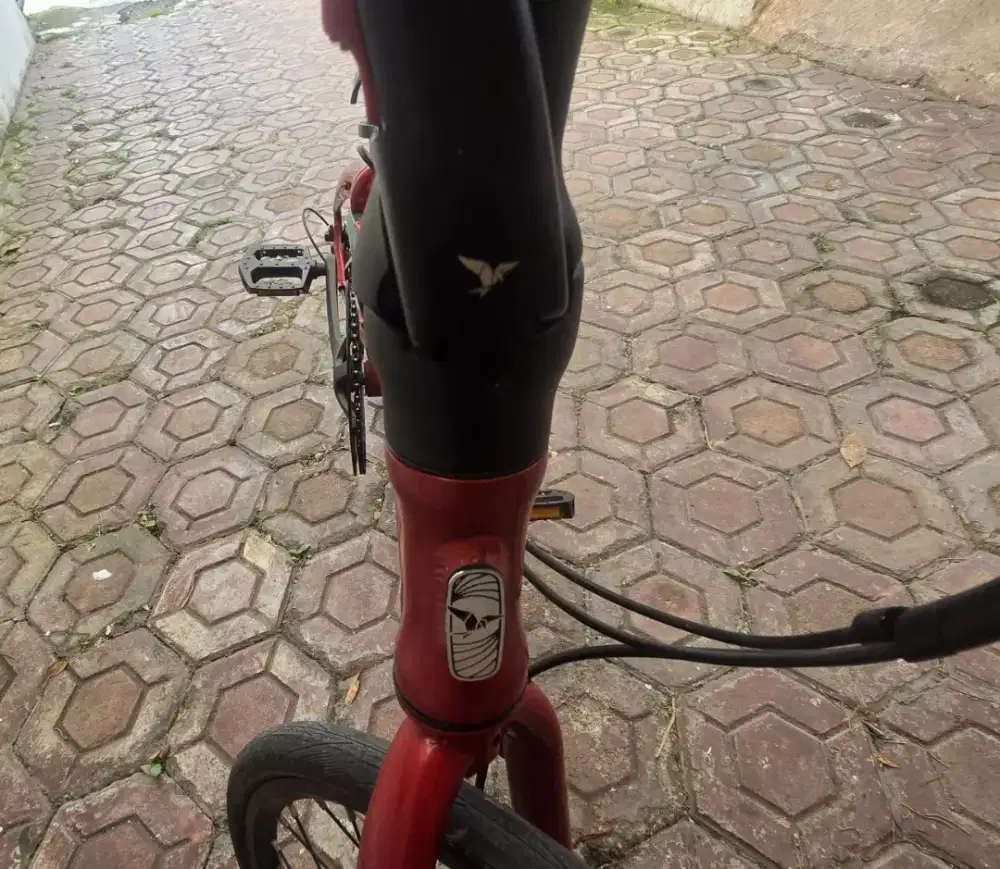 Sepeda Lipat Tern Verge D9 20 Merah Original Mulus Siap Pakai