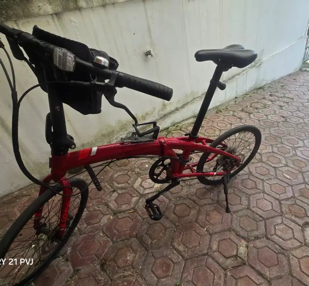 Sepeda Lipat Tern Verge D9 20 Merah Original Mulus Siap Pakai