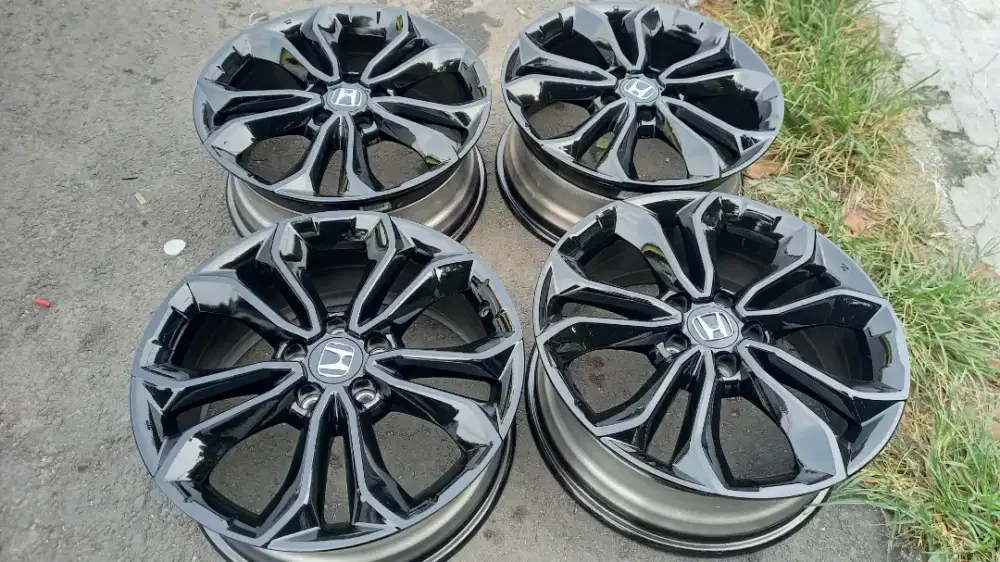di jual velg crv facelift full black r18 original kondisi mulus