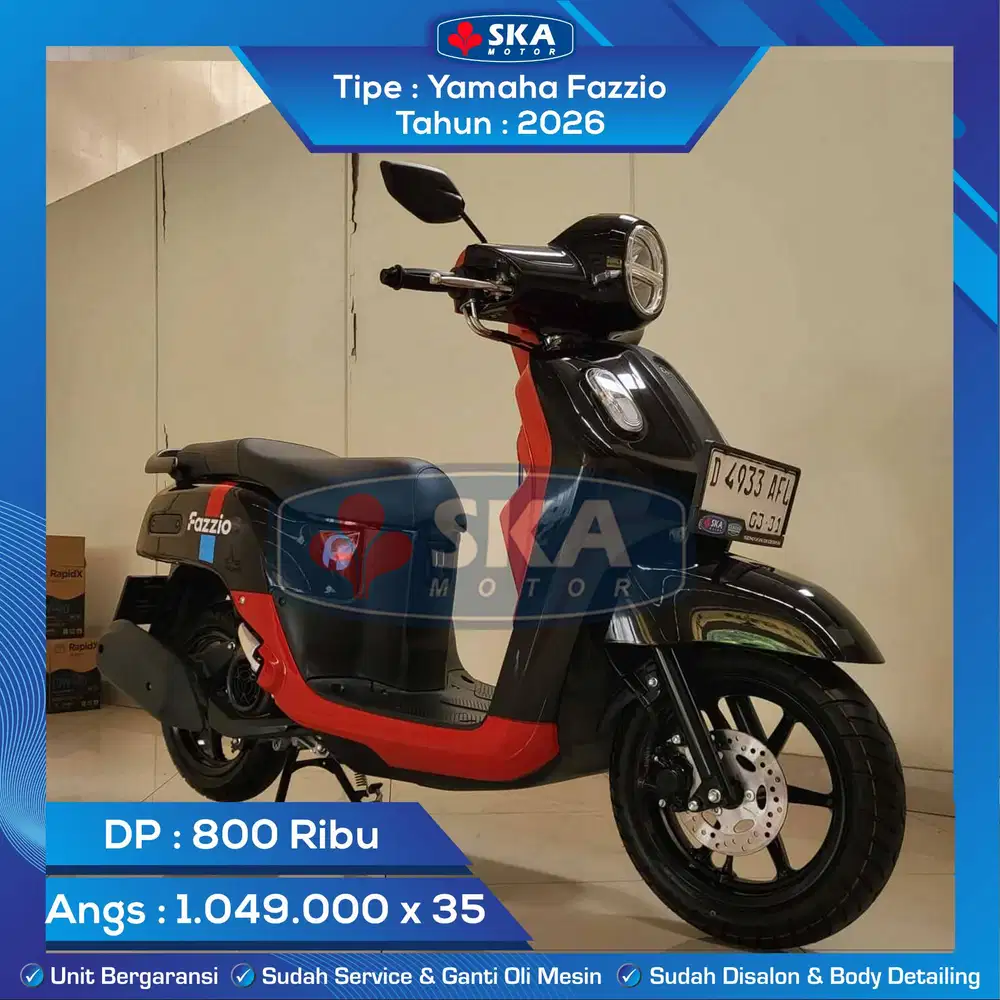 Yamaha Fazzio Tahun 2026 KM BARU 600an