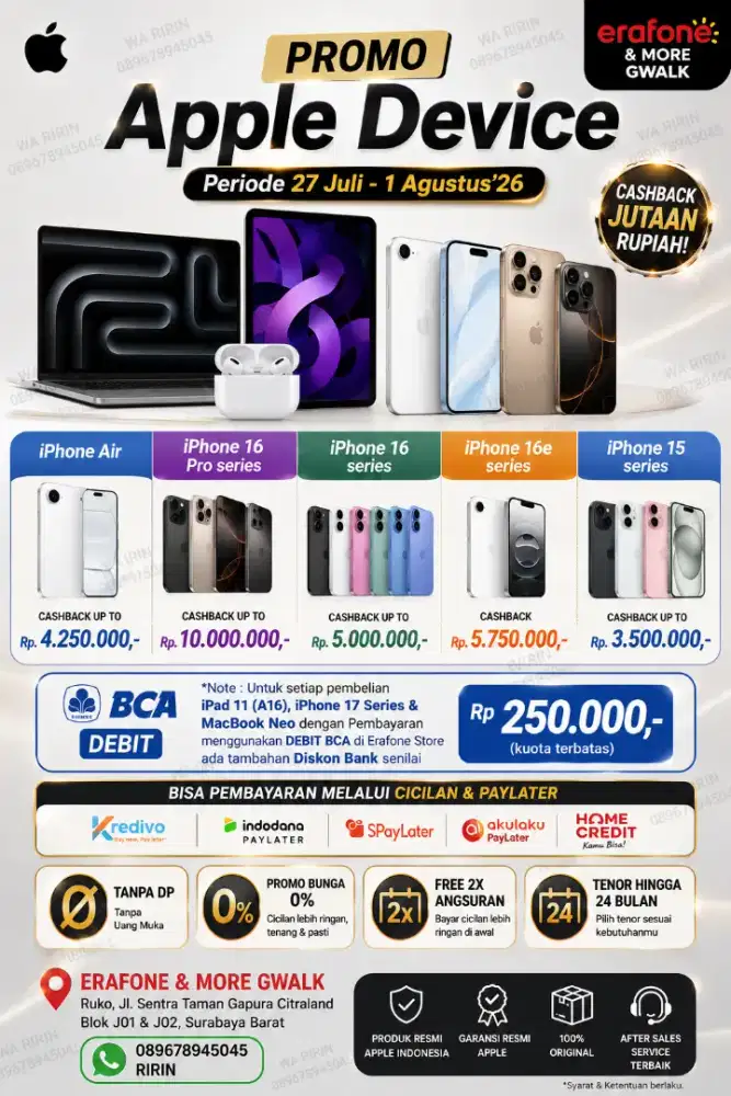 PROMO HP IPHONE BISA CICILAN