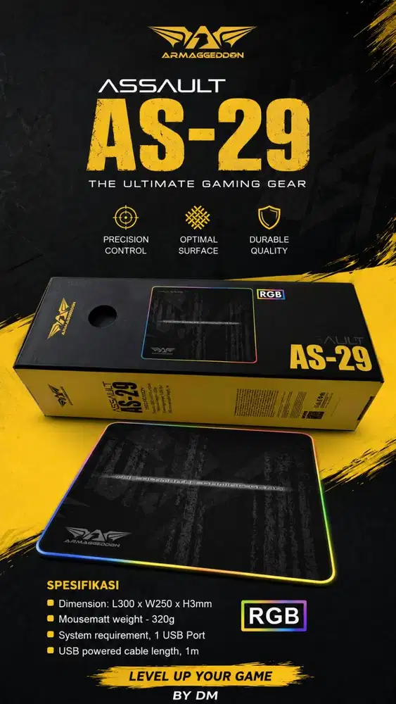 Mousepad Armaggeddon AS-29R RGB