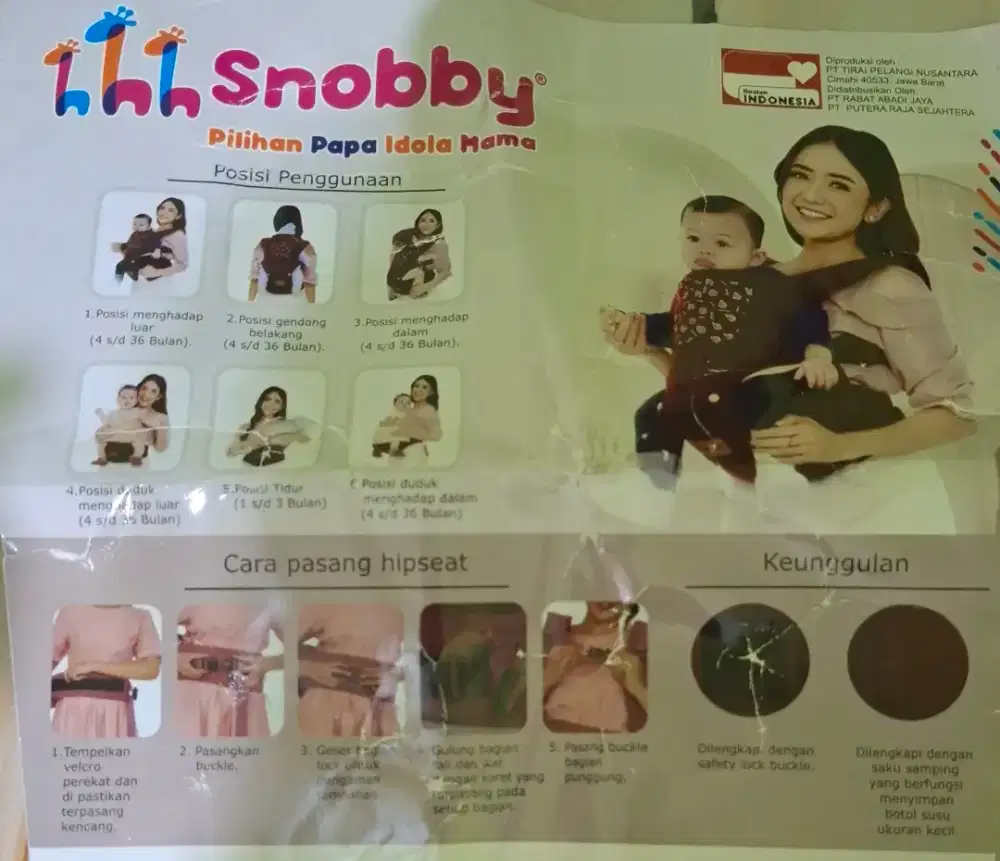 Gendongan bayi 6 fungsi