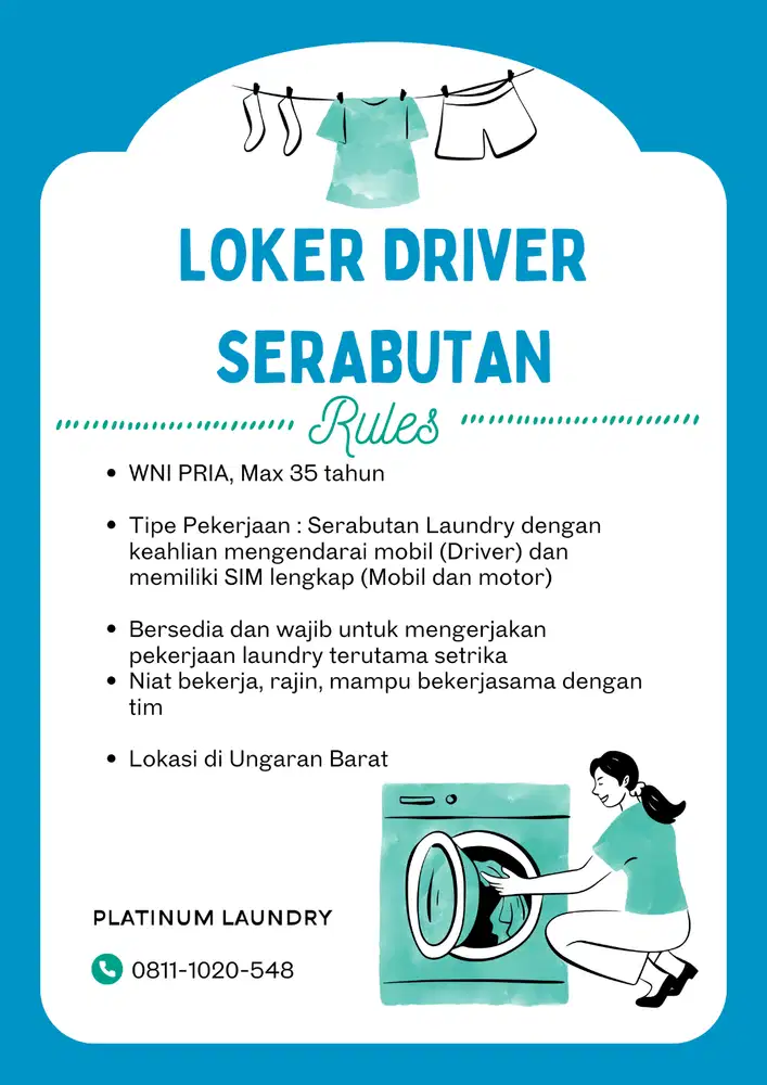 Loker Laundry Serabutan di Ungaran