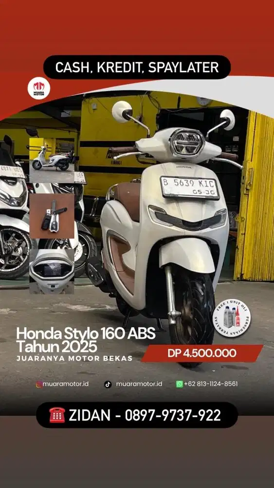 HONDA STYLO 160 ABS 2025 SURAT2 KOMPLIT !!!