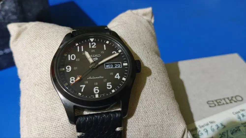 Seiko 5 Sports SRPG41K1 Full Set Garansi Resmi 10/2028 + Bonus 2 Strap