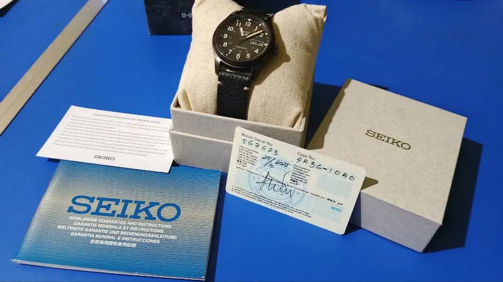 Seiko 5 Sports SRPG41K1 Original Fullset Garansi Resmi Oktober 2028