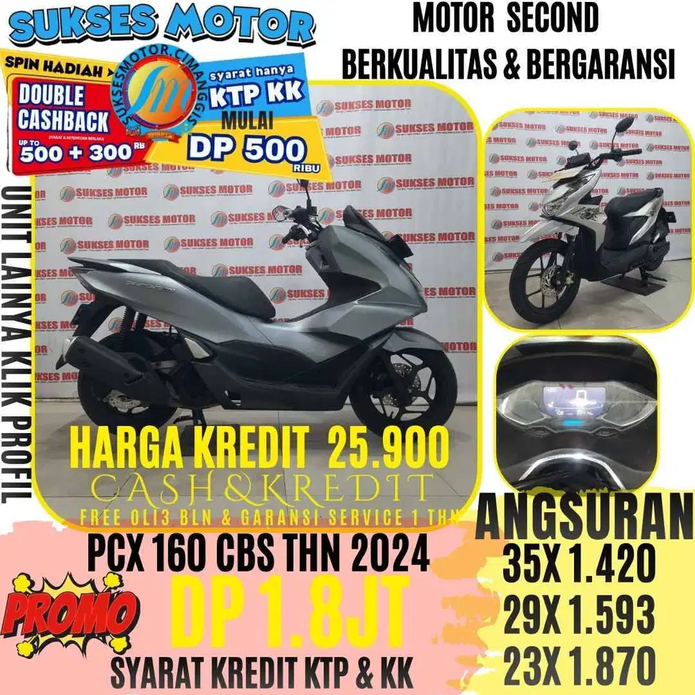 PCX 160 CBS TAHUN 2024 BERGARANSI CASHBACK UPTO 300 RIBUAN