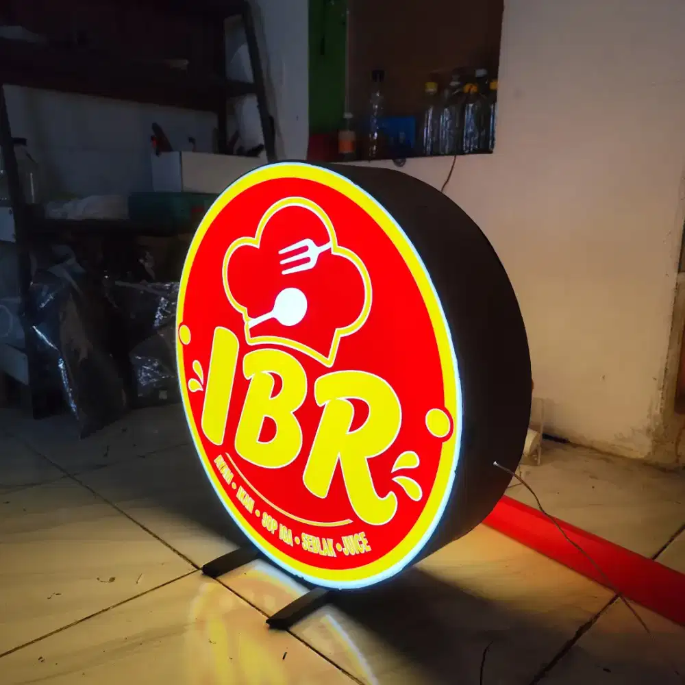 Neonbox bentuk free disain