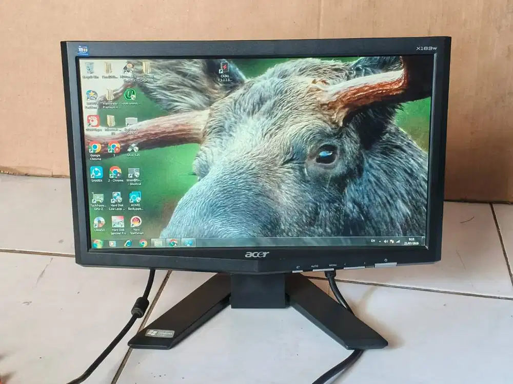 monitor 16 inc ACER normal gambar bagus