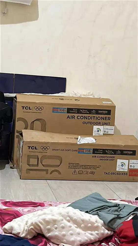 AC TCL 0,5 PK Baru Belum Dipasang Garansi Aktif TAC-05CSD/XSS