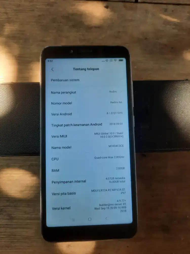 Jual Redmi 6A, ram 2, internal 16gb, android 8.1,Lokasi Depok Gdc