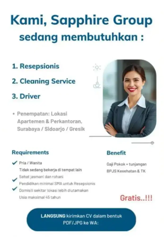 Dicari karyawan karyawati segera