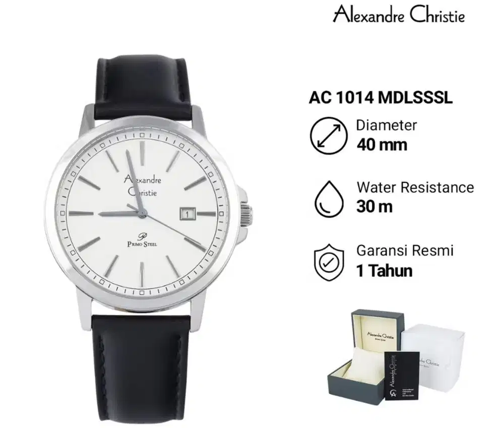 Dijual jam tangan Alexandre Christie milik pribadi kondisi baru