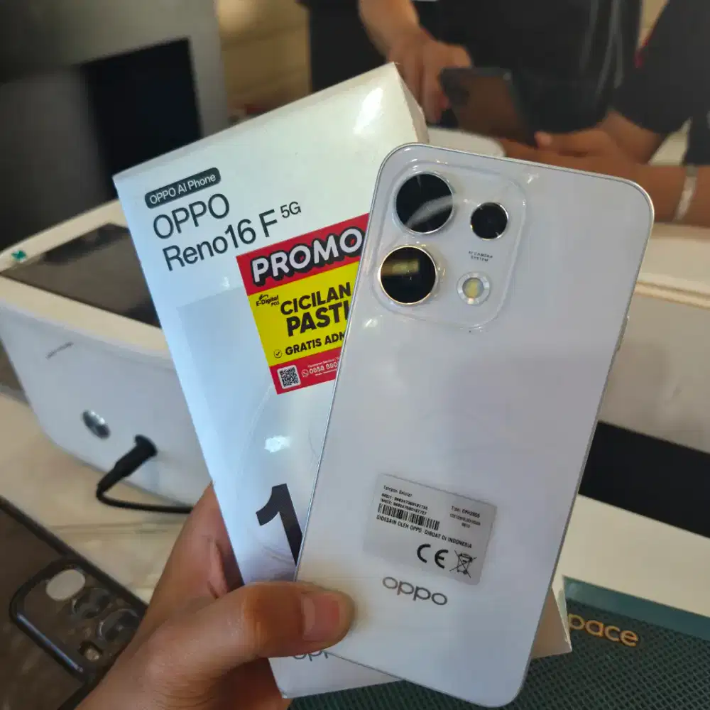 OPPO RENO 16F 5G 8/128 OPPO RENO 16F 5G SPESIAL PROMI CASHBACK