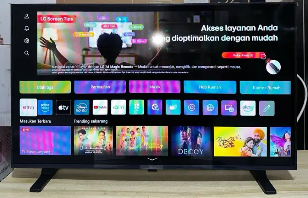 TV SMART DIGITAL LG 32 INCH NO MINUS