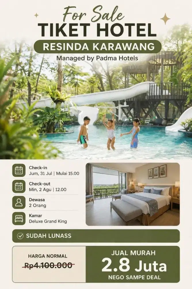 TIKET HOTEL RESINDA KARAWANG