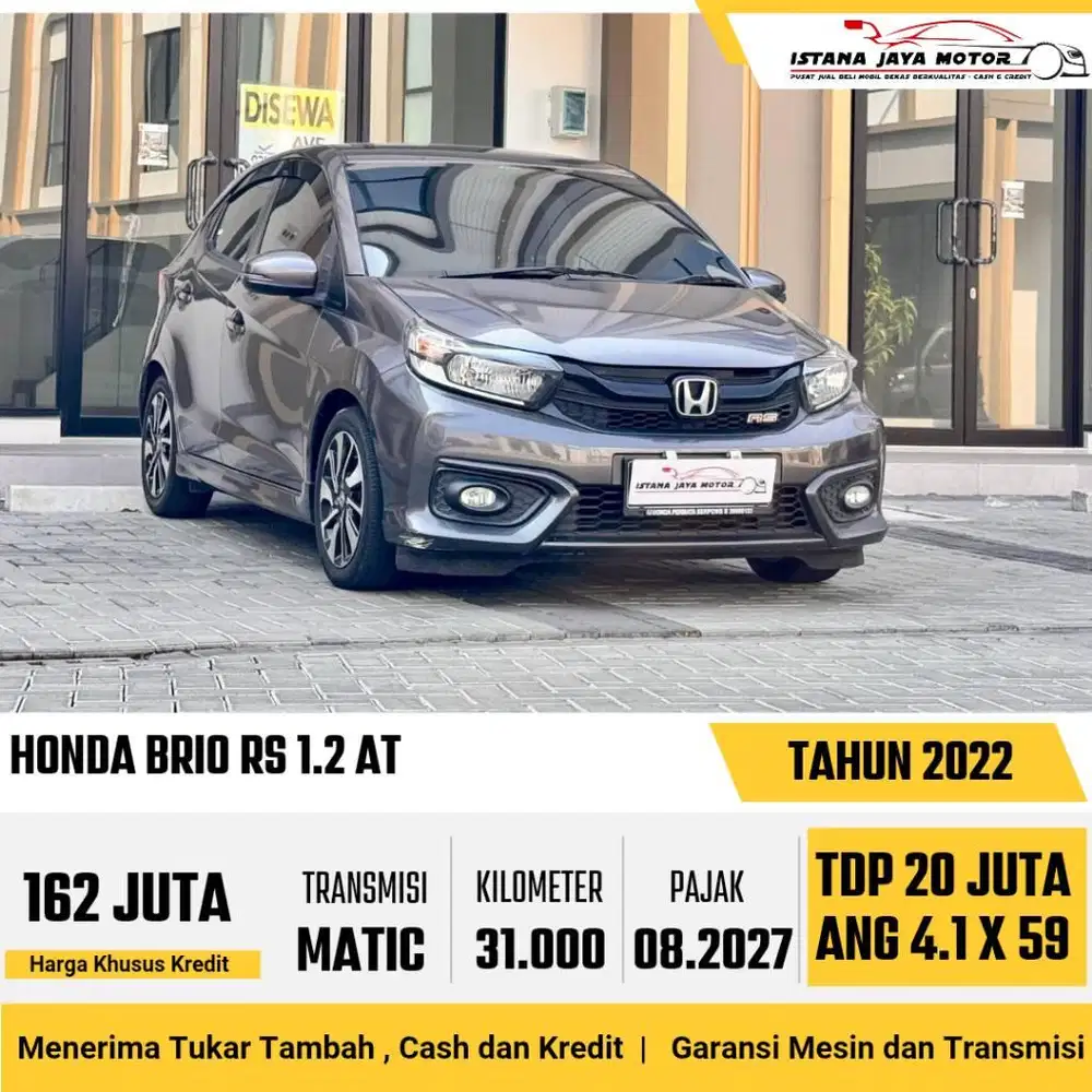 LOW KM !! Honda Brio RS 1.2 Automatic 2022