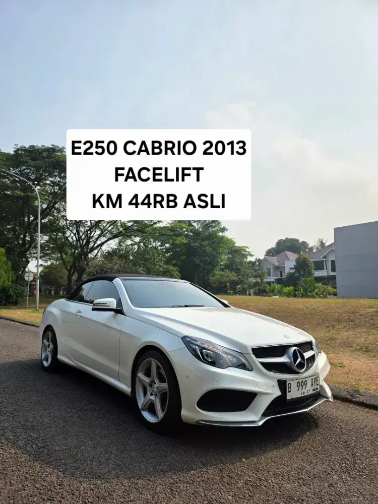 Km 44rb Asli Mercedes Benz E250 Cabrio 2013
