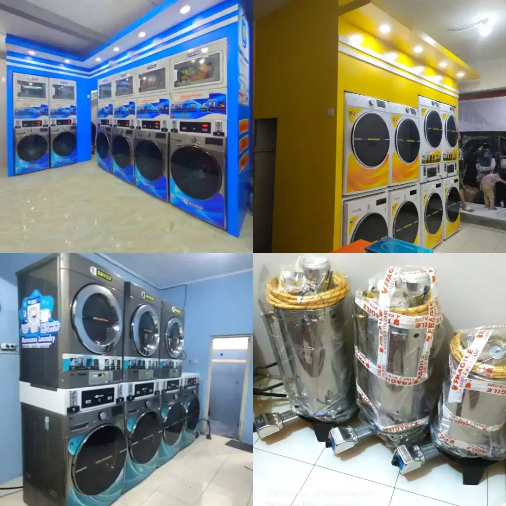 Mesin laundry / Paket laundry full service / self service