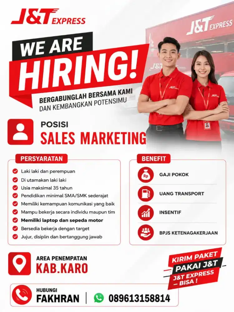 LOKER J&T PRIA/WANITA BUTUH CEPAT