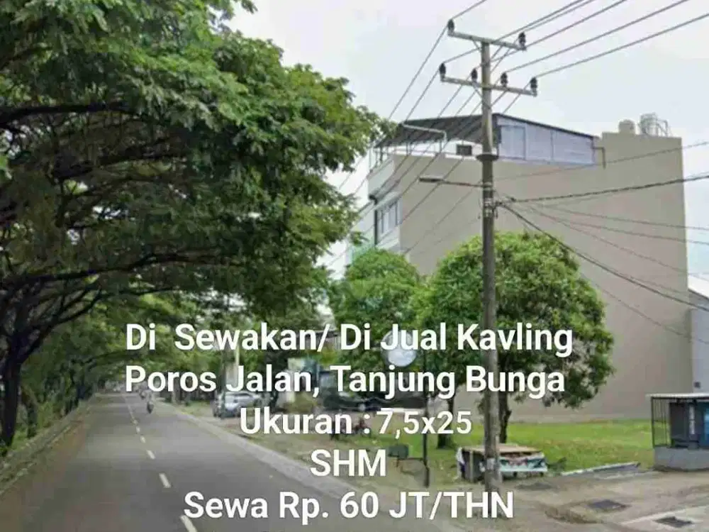 Di Sewakan / Di Jual Kavling Poros Jalan, jl. Metropolitan Tanjung Bunga