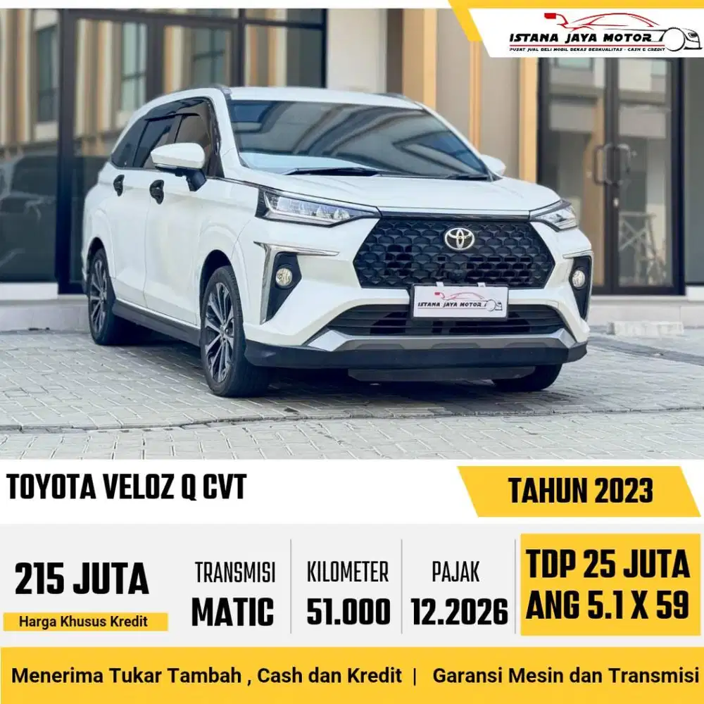 [TANGAN PERTAMA] Toyota Veloz Q CVT 1.5 Automatic 2023