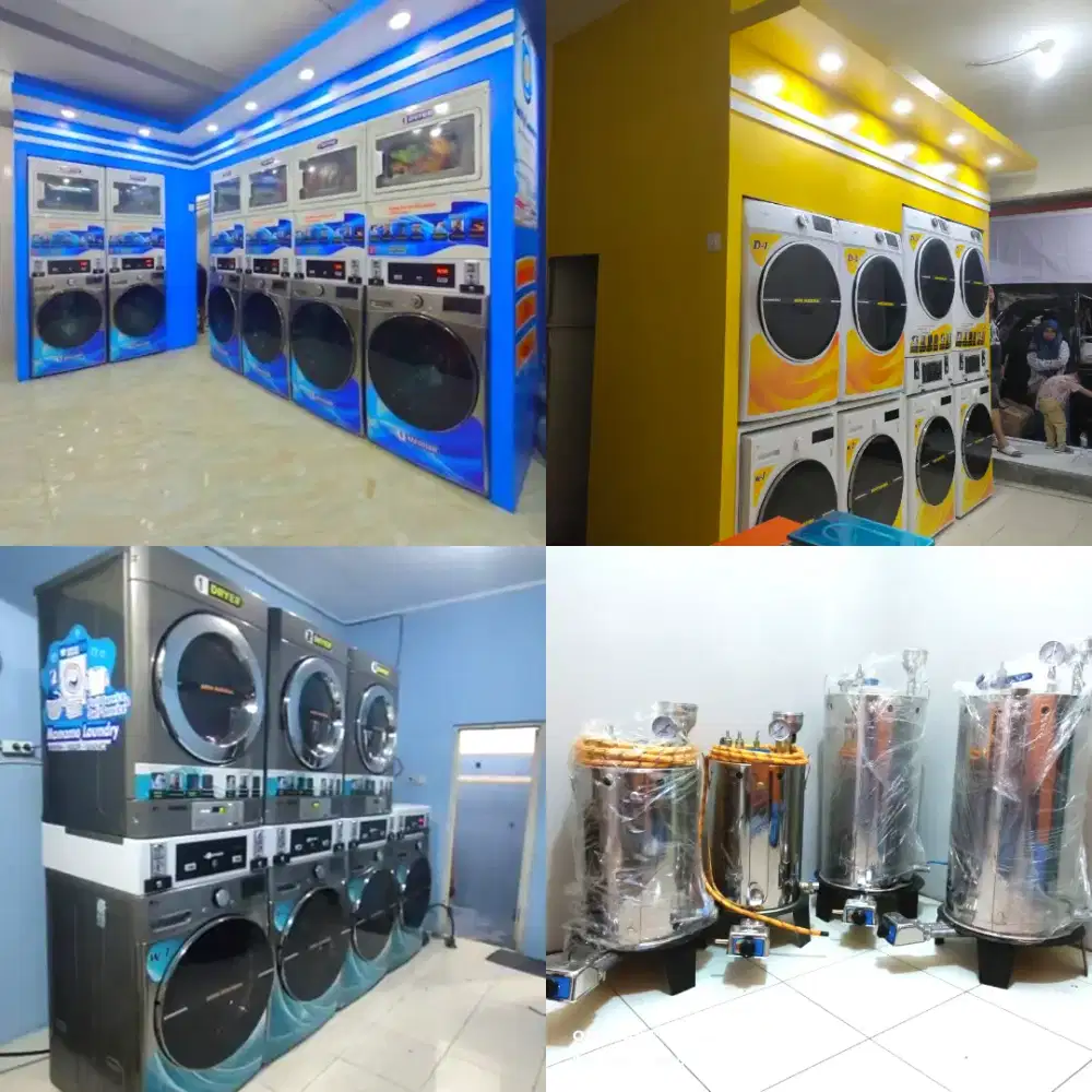 Mesin laundry - paket laundry full service / self service