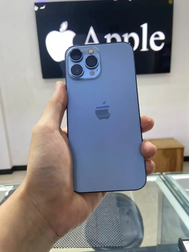 Iphone 13 promax 256gb scnd ibox sierra blue fullset
