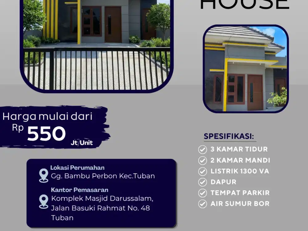 BGF HOUSE Tuban – Investasi Hunian Terbaik untuk Masa Depan.
