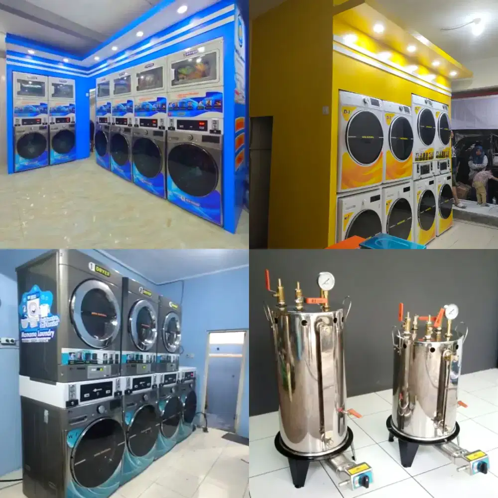 Mesin laundry / paket laundry full service / self service