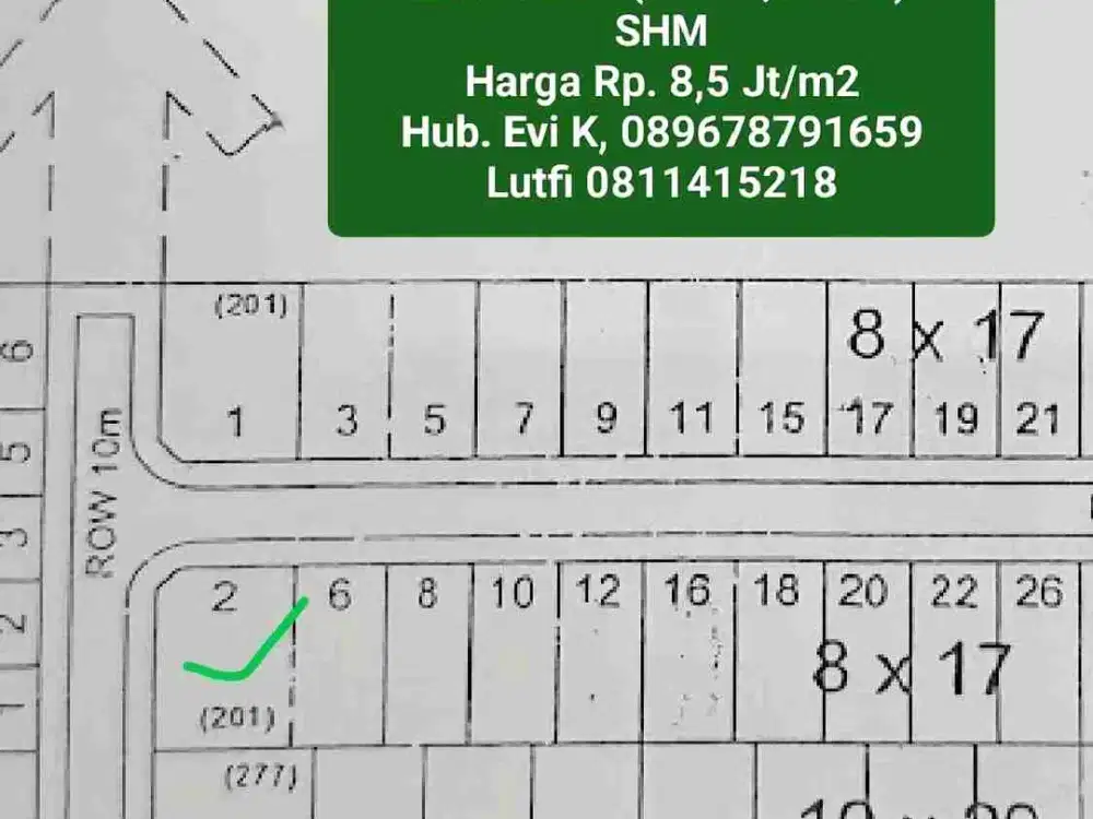 Di Jual Kavling Jl.Kelimutu, Tanjung Bunga(dekat Sekolah SDH)