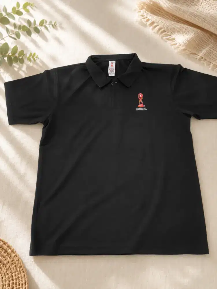 Kaos Polo Hitam FIFA U-17 World Cup Indonesia 2023 Original - Size XXL