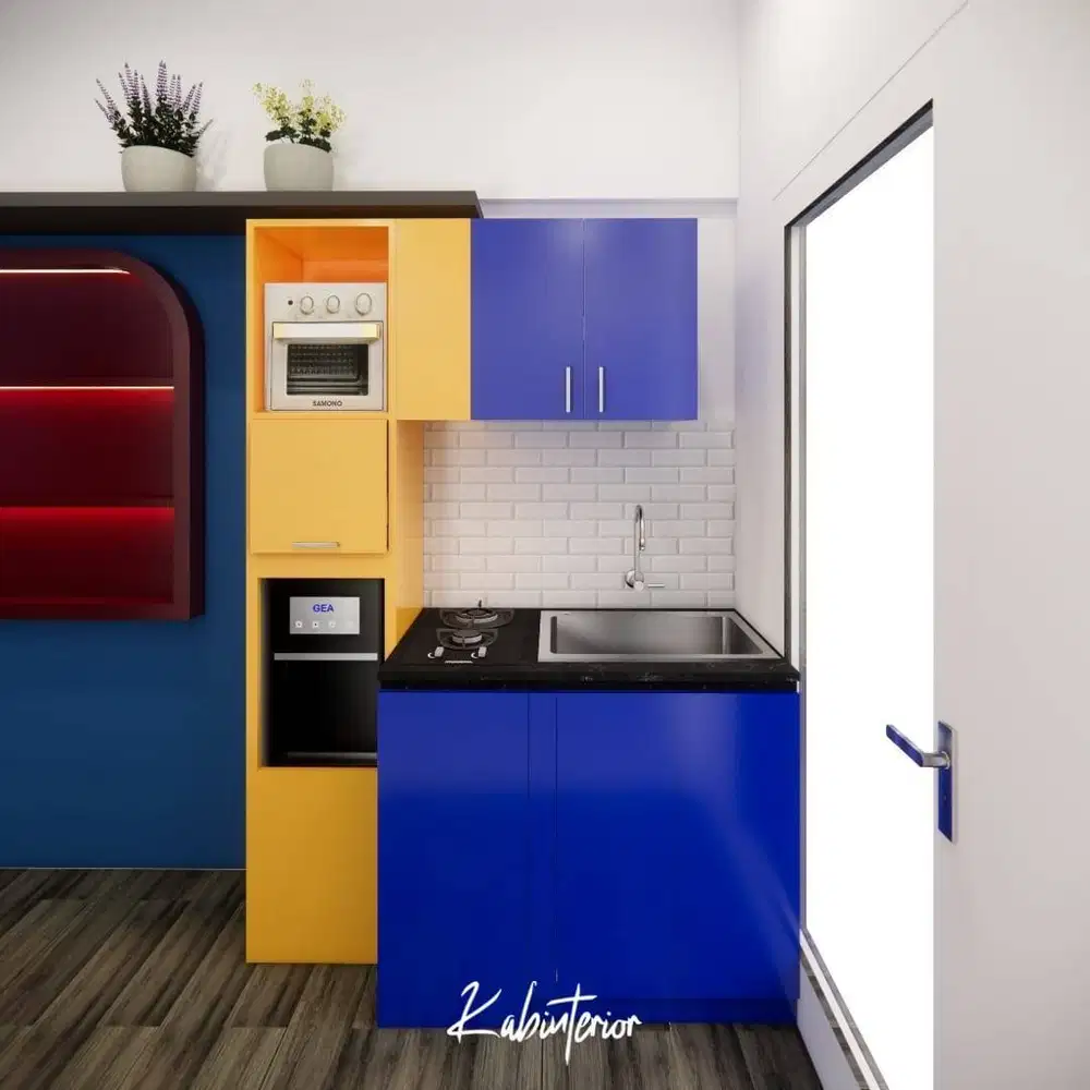 CUSTOM KITCHEN SET MINIMALIST HPL LUAR-DALAM