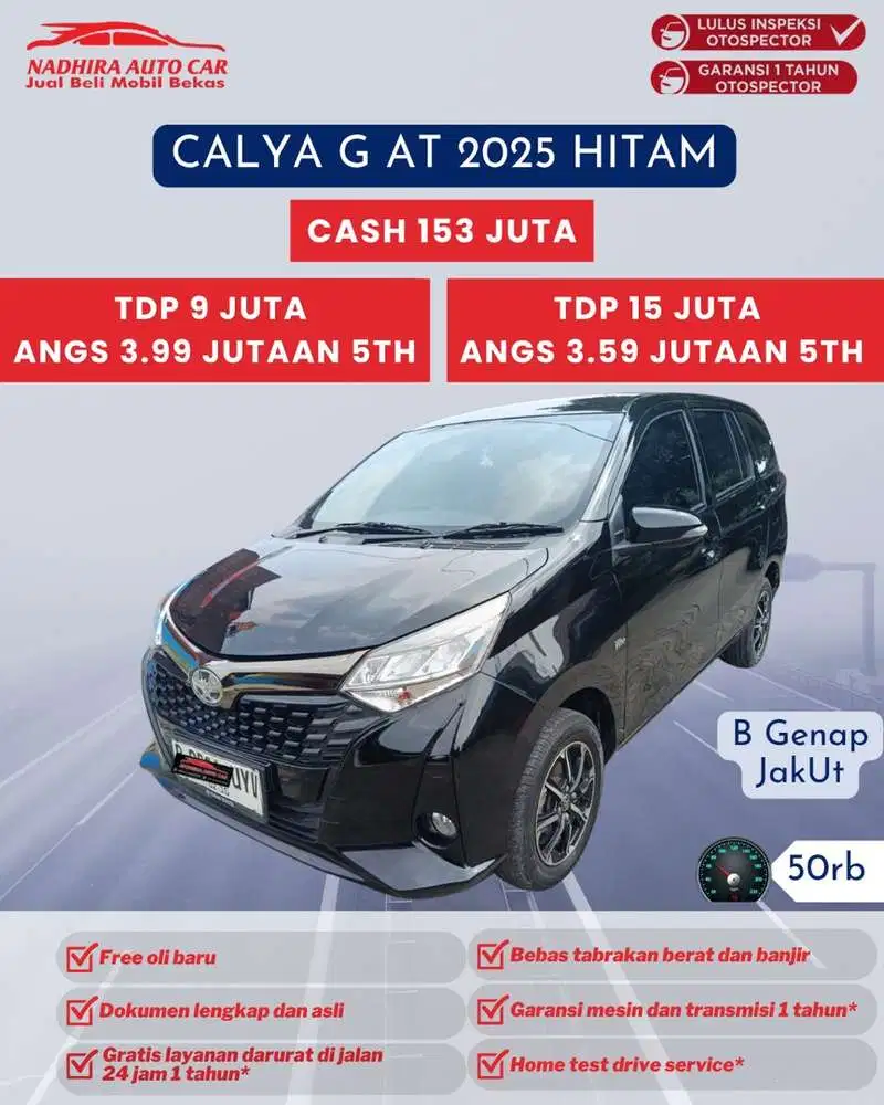 Angsuran 3 Jutaan Calya G AT 2025 Hitam