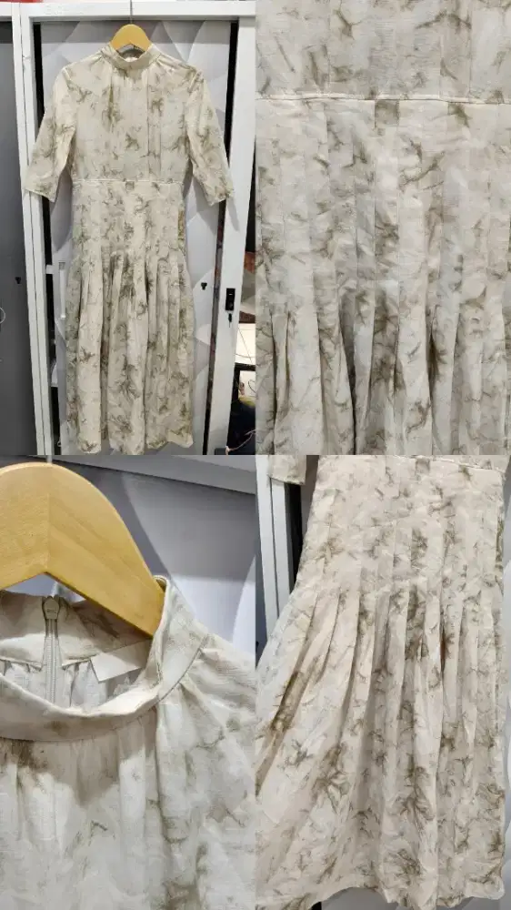 Dress Abstrack Import Dress Fitted Long Dress Linen
