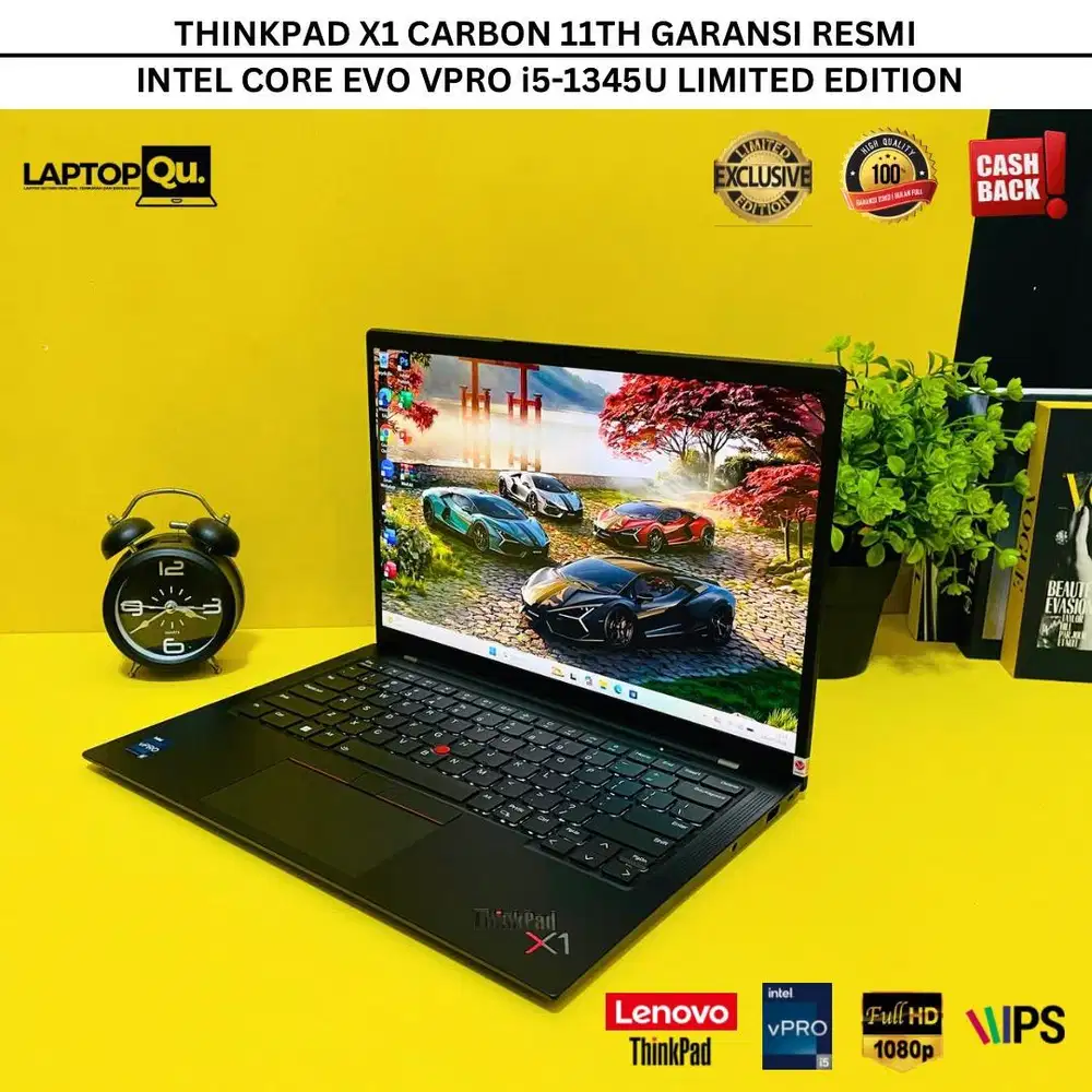 THINKPAD X1 CARBON 11TH i5-1345U/RAM 16GB/SSD 512GB/GARANSI RESMI