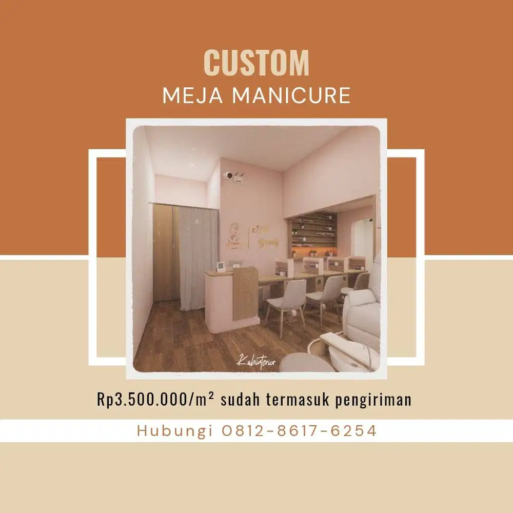 Custom Meja Manicure Minimalist