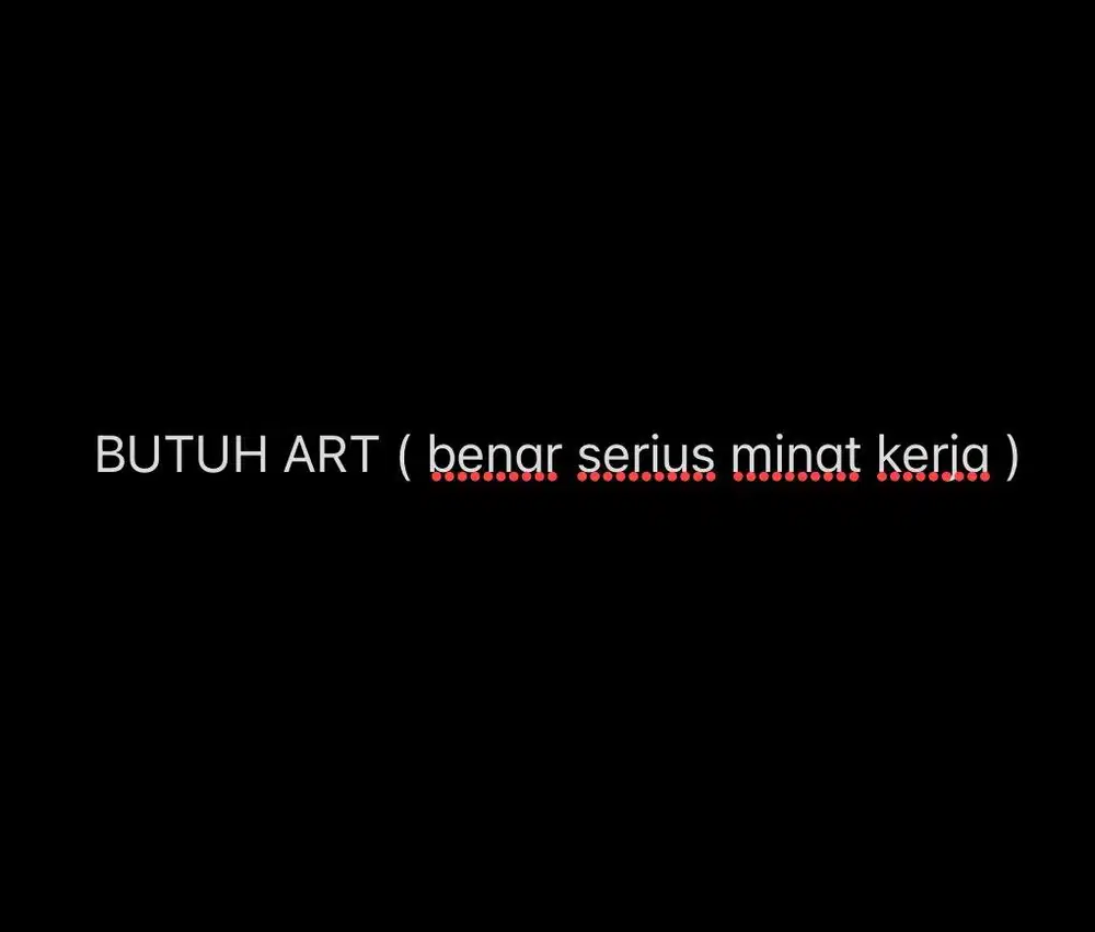 Cari ART bertanggung jawab DAN serius minat kerja.