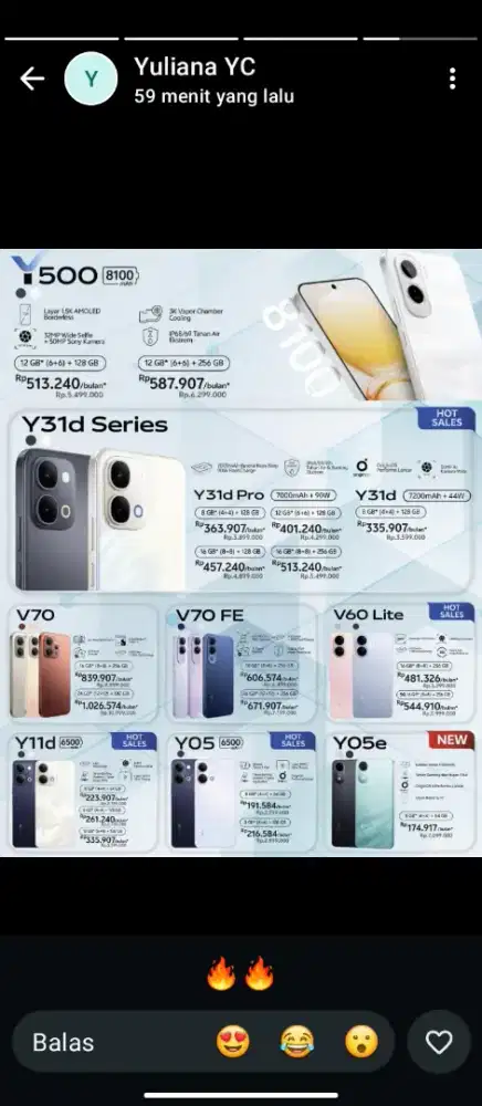 vivo series(kredit hp)