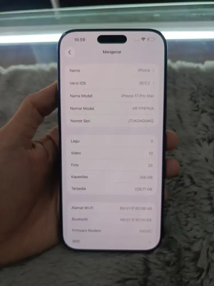 iPhone 17 ProMax 256 iBox On Garansi Maret 2027