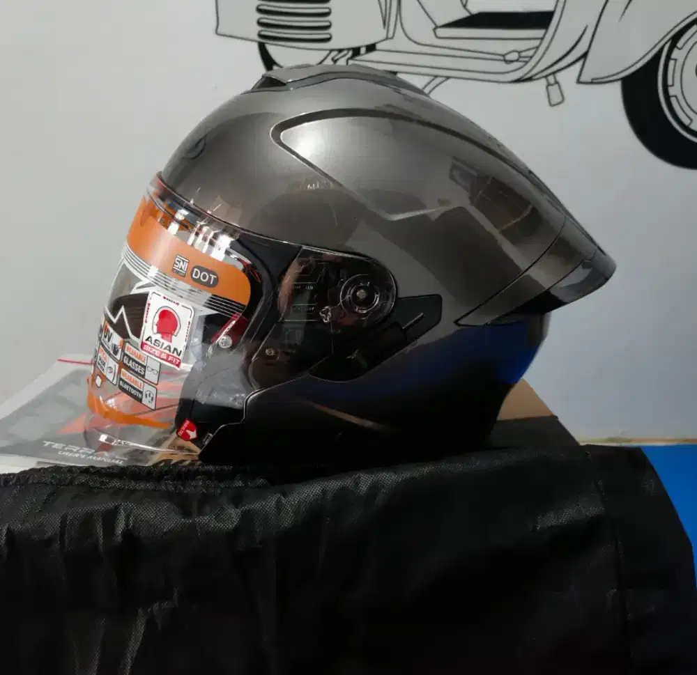 Helm Ink Terra 2 Size L Warna Jarang Titanium (NEW)