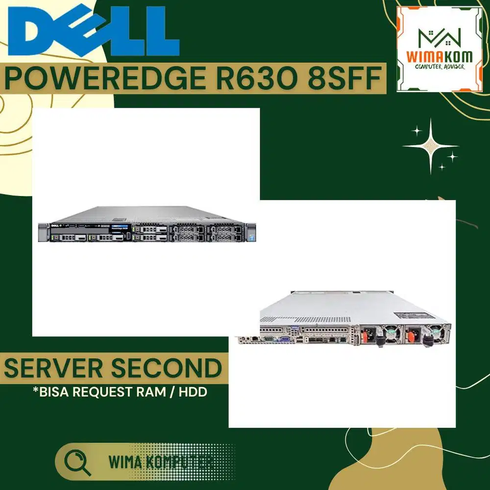 SERVER DELL R630 8 SFF 2x Xeon E5-2640V4 20 CORE RAM 8GB 2 LAN + 2 SFP