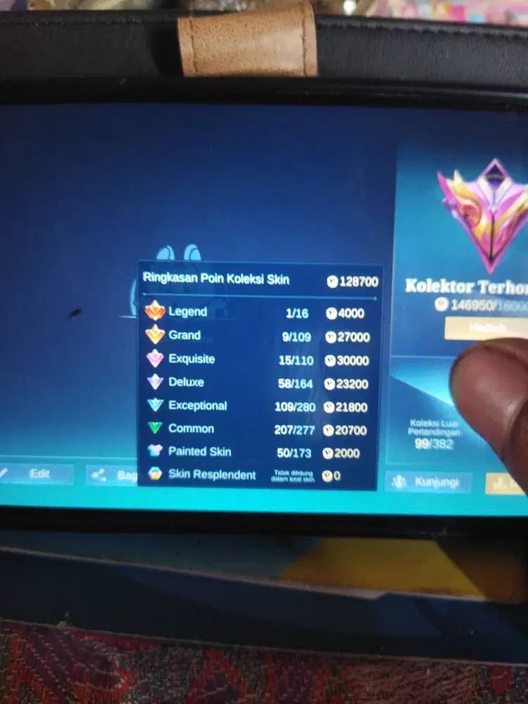 Jual akun Mobile Legend