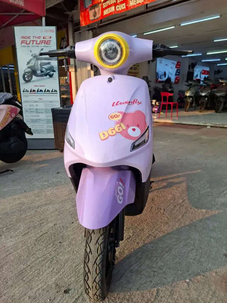 UWINFLY D66I SEPEDA LISTRIK TERBARU DERI UWINFLY